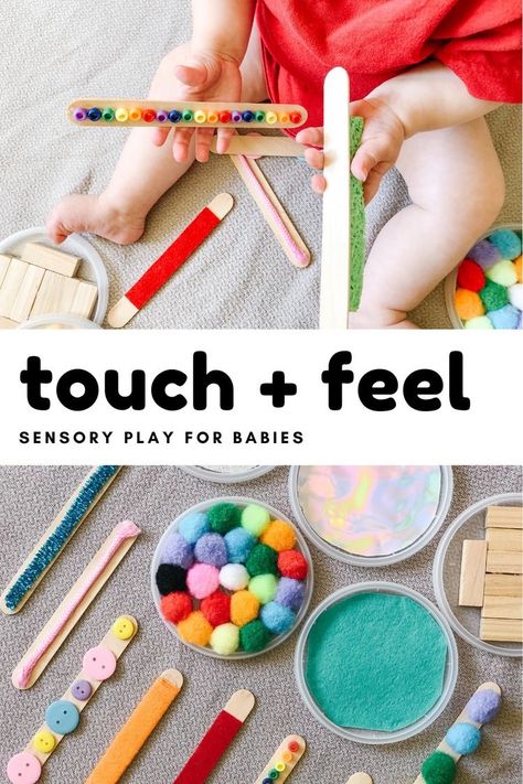 Infant Crafts, Diy Sensory Toys, Infant Sensory Activities, Infant Classroom, Homemade Paint, Sensory Ideas, Baby Sensory Play, Baby Sensory Toys, Baby Play Activities