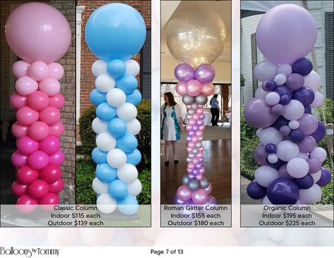 Organic Balloon Column, Balloon Columns Ideas, Column Ideas, Trendy Balloons, Classic Column, Balloon Designs, Baby Balloon, Gender Reveals, Column Design