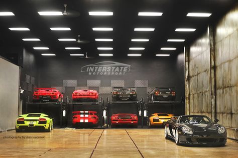 Interstate Motorsport New Location - InterstateMotorsport.… | Flickr Cool Garages, Ultimate Garage, Dream Car Garage, Luxury Garage, Garage Interior, Garage Signs, Garage Shop, Man Cave Garage, Porsche Carrera