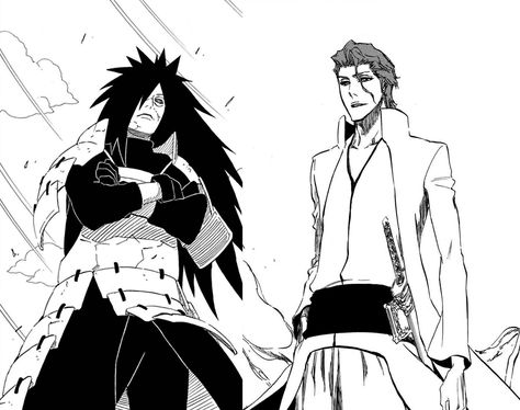 Manga Crossover, Anime Vines, Aizen Sosuke, Itachi Uchiha Art, Naruto Minato, Bleach Fanart, Naruto Fan Art, Bleach Manga, Madara Uchiha