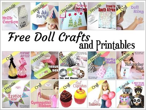 American Girl Doll Printables, American Girl Printables, Doll Printables, Africa Craft, Ag Doll Crafts, Free Crafts, Generation Dolls, American Girl Doll Diy, Dollhouse Diy