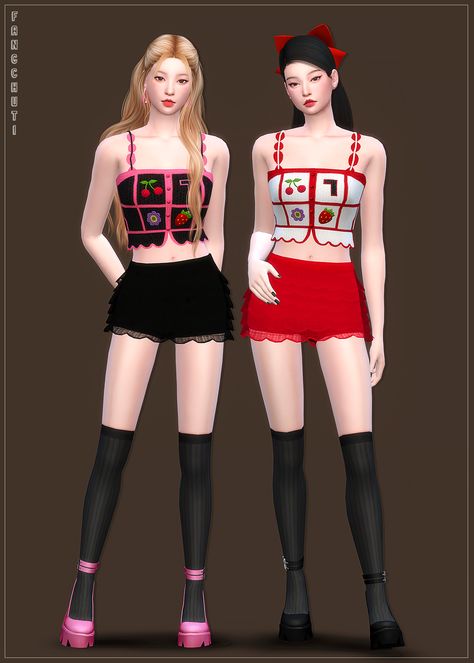 The sims4 / (fangchuti) 'Jennie - You and Me' Outfits *Early Access* Sims 4 Cc Blackpink Clothes, Sims 4 Blackpink Cc, Gta Outfits, Sims Fashion, Chanel Jennie, Cc Patreon, Ibis Paint, Sims 4 Cc Finds, Ts4 Cc