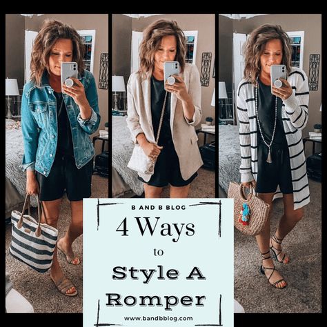 Romper Outfit Ideas, How To Style A Romper, Busy Mom Outfits, Shorts Romper Outfit, Beverly Ennis Hoyle, Summer Romper Outfit, Good Morning Ladies, B And B, Inspiration For Women