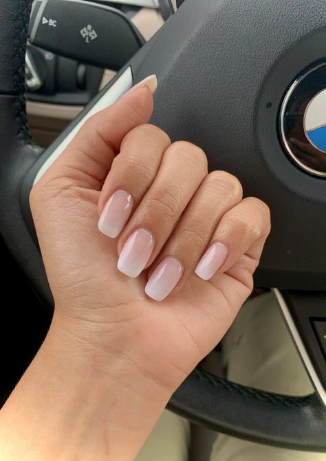 Bridesmaid Nails 2023, Sns Pink And White Ombre, Soft Pink Sns Nails, Natural Nails Dipped, Sns Dipping Powder Nails Natural Color, Pink White Dip Powder Nails, Dip Powder Nails Pink And White, Dip Powder Nail Colors 2023, Pink And White Sns Nails