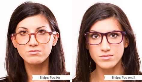 Your Perfect Bridge Measurement | 10 Tips | Clearly Blog - Eye Care & Eyewear Trends Glasses For Low Nose Bridge, Low Bridge Nose, High Bridge Nose, High Nose Bridge, Wide Nose, High Bridge, Glasses Fit, Eyewear Trends, Eye Frames