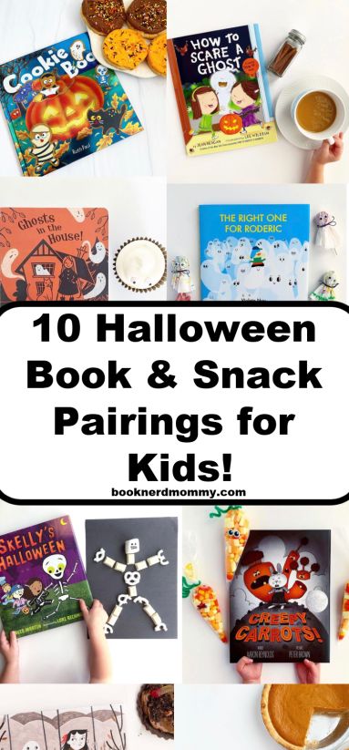 Halloween Books Kindergarten, Halloween Books And Crafts, Halloween Book And Activity, Halloween Book And Craft Kindergarten, Halloween Book Club Snacks, Halloween Book And Craft, Halloween Food Activity For Kids, Halloween Read Alouds And Activities, Fall Desserts Kids