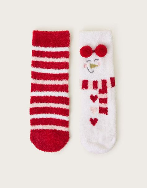 Christmas Eve Box | Clothing, Accessories and Shoes | Monsoon UK Christmas Cosy, Christmas Bed, Fluffy Bed, Monsoon Kids, Cosy Socks, Fluffy Bedding, Snowman Design, Bed Socks, Fluffy Socks