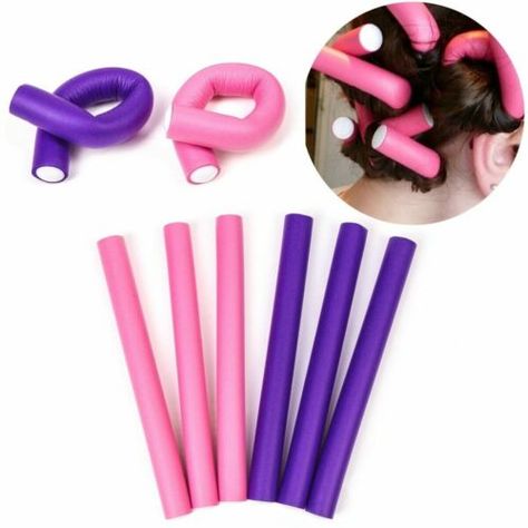 Bendy Hair Rollers, Foam Hair Rollers, Sleep Roller, Foam Curlers, Magic Hair Curlers, Foam Rollers Hair, Curling Rods, Easy Curls, Twist Curls