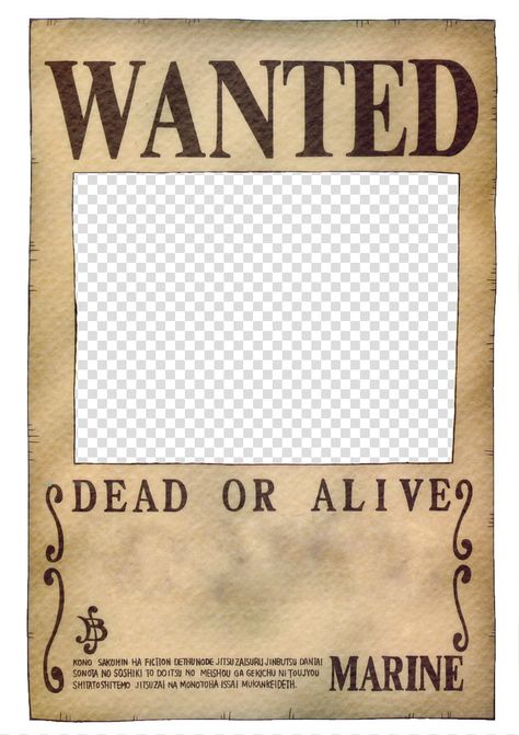 Wanted Poster One Piece, Wanted One Piece, Wanted Template, One Piece Birthdays, One Piece Theme, Doflamingo Wallpaper, One Piece Bounties, One Piece Logo, One Piece Movies