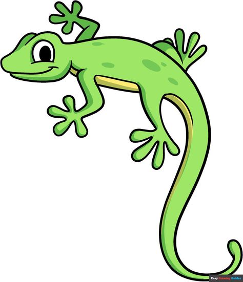 Learn How to Draw a Cartoon Lizard: Easy Step-by-Step Drawing Tutorial for Kids and Beginners. See the full tutorial at https://easydrawingguides.com/how-to-draw-a-cartoon-lizard/ . Simple Lizard Drawing, Cartoon Lizard Drawing, Lizards Drawing, Lizard Doodle, Salamander Cartoon, Cute Lizard Drawing, Animal In Jungle, Cartoon Animal Drawings, Drawing Lizard