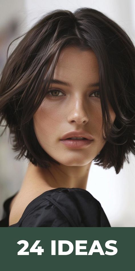 Discover 24 chic bob haircuts for round faces that will redefine your hairstyle. From elegant chin-length cuts to trendy layered bobs, these haircuts are perfect for adding structure and length to round face shapes. Find the ideal bob haircut that enhances your look and makes you feel fabulous. Edgy Chin Length Hair, Fall Haircuts, Haircuts For Round Faces, Classic Bob Haircut, Chin Length Cuts, Short Hair Cuts For Round Faces, Chic Bob, Chin Length Haircuts, Bob Haircut For Round Face