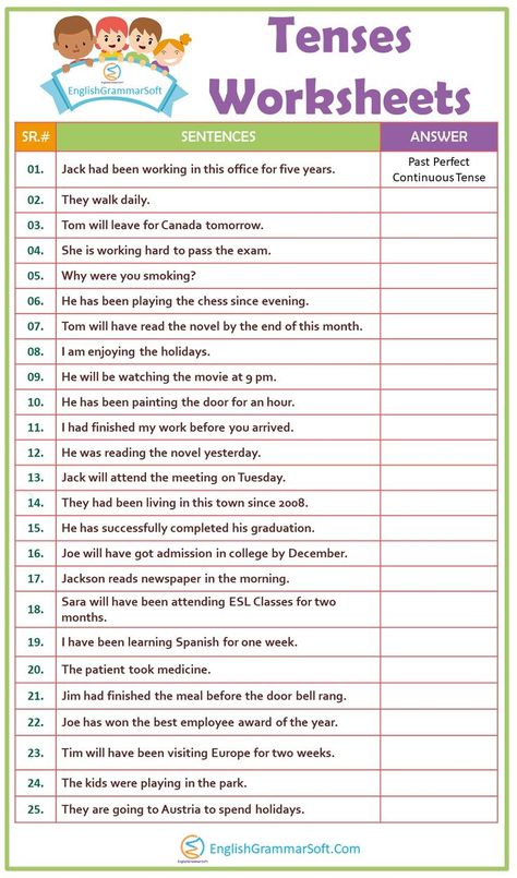 Tenses Worksheet (Mixed Tenses Exercise) English Tenses Exercises, Tenses Worksheet, Simple Present Tense Worksheets, Tenses Exercises, All Verbs, Free Printable Alphabet Worksheets, All Tenses, Tenses English, English Grammar Exercises