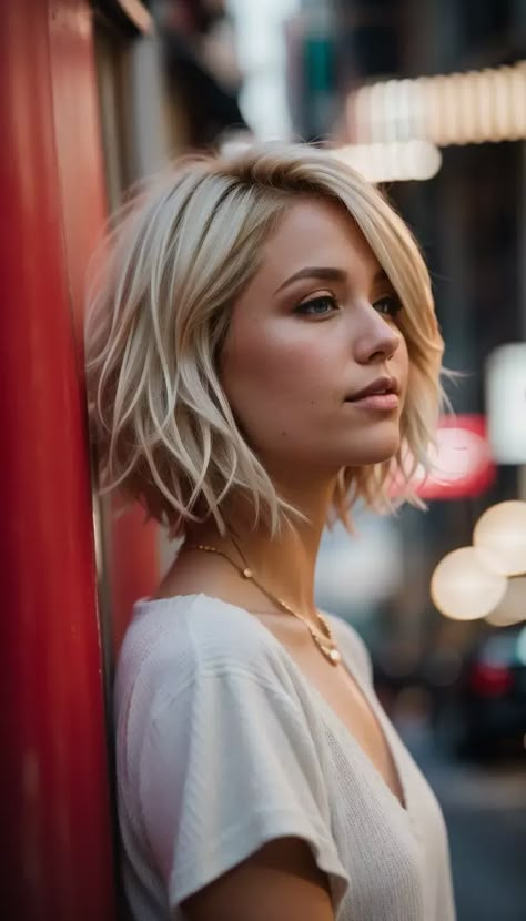 Messy Bob Haircut, Shaggy Bob Haircut, Κούρεμα Bob, Messy Bob Hairstyles, Choppy Bob Hairstyles, Chin Length Hair, Messy Short Hair, Bob Hairstyles For Fine Hair, Short Hairstyle