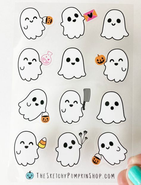 👻 Spooky and fun stickers for your water bottle, laptop, or car! #ghoststickers #spookystickers . #Doodles_Ghost #Ghost_Art_Cute #Cute_Ghost_Stickers #Cute_Ghost_Drawings Doodles Ghost, Emote Reference, Cute Ghost Drawings, Cute Ghost Stickers, Cute Ghost Art, Ghost Character, Ghost Stickers, Color Stickers, Ghost Drawing