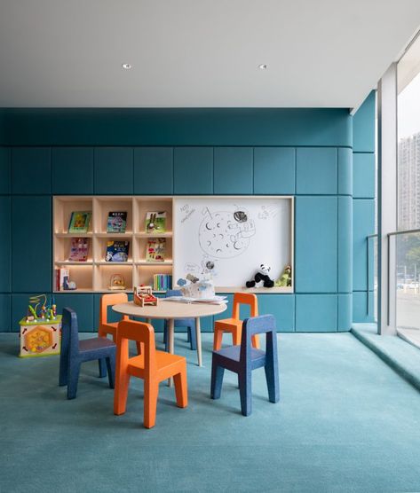 Children’s Library Ideas, Kids Classroom Design, Daycare Interior Design, Playroom Interior, Education Design Interior, Kindergarten Interior, Classroom Interior, Multipurpose Hall, Wooden Living Room