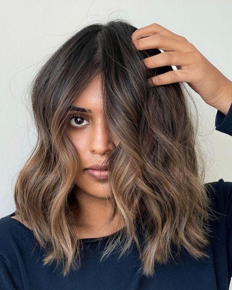 Short Layered Brown Hair, Caramel Lob, Soft Caramel Balayage, Soft Ombre Hair, Gingerbread Hair, Balayage Hair Lob, Brown Lob, Balayage Ash, Haircut Summer