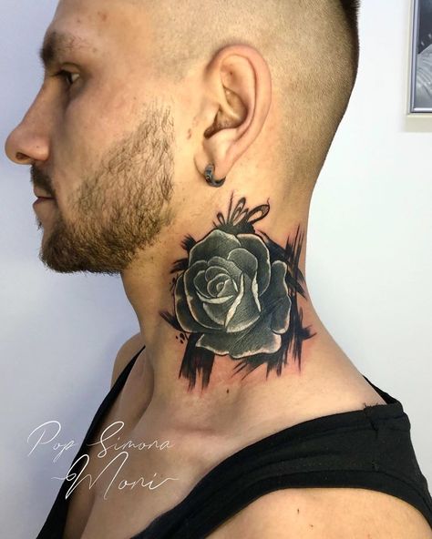 Cover-up tattoo✨... Neck Tattoo Cover Up, Cover Up Tattoos For Men, Tattoo Cover, Tattoo Cover-up, Cover Up Tattoo, Up Tattoos, Cover Up Tattoos, Mini Tattoos, Neck Tattoo