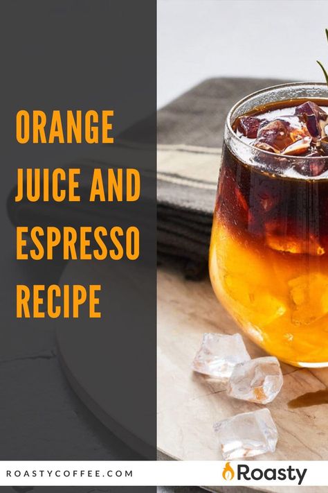 Espresso Recipe, Orange Juice Drinks, New Drink, Espresso Recipes, Americano Coffee, Orange Coffee, Homemade Coffee, Dark Roast Coffee, Roasted Coffee Beans