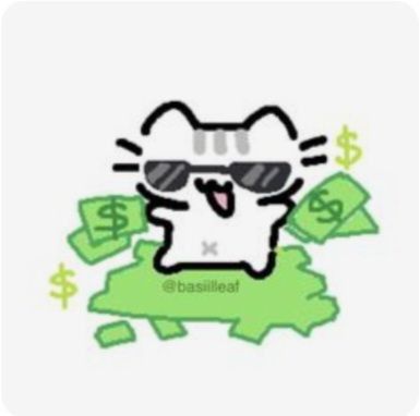 Nerd Cat, Silly Drawings, Funny Reactions, Cat Doodles, Money Cat, Silly Doodles, Silly Kitty, Cat Emoji, Discord Emojis