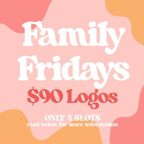 📣✨ Exciting Announcement! ✨📣 I’m thrilled to introduce **Family Fridays** – a special campaign dedicated to supporting small businesses! Every Friday, I’m offering to create your business logo for just **$90**. There are only **4 slots** available each Friday, so it’s first come, first served! Payments must be made on the same day to secure your spot. Great news! You can also use Afterpay to make the payment if approved by the Afterpay app. This way, you can get your professional logo desi... Professional Logo Design, Support Small Business, Professional Logo, Creative Entrepreneurs, Business Branding, Business Growth, Business Logo, Small Business, Create Yourself