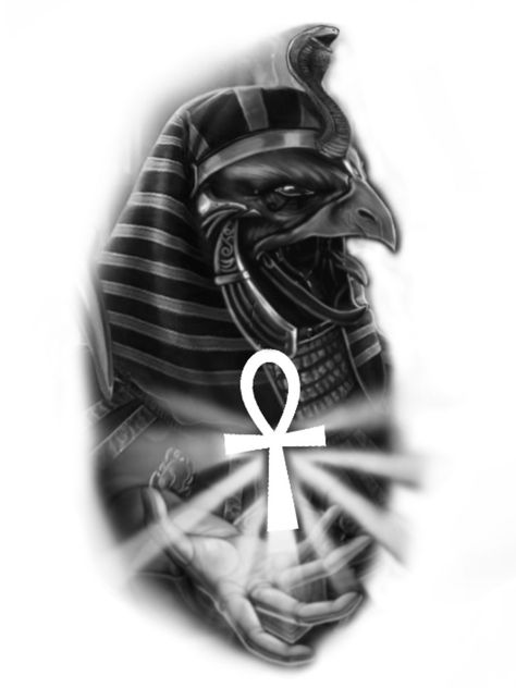 Amon Ra Tattoo, Horus Tattoo Design, Ankh Art, Mason Tattoo, Horus Tattoo, Amun Ra, Egypt Tattoo, Angel Tattoo Designs, Egyptian Tattoo