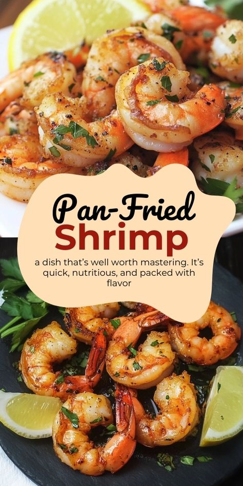 Pan-Fried Shrimp is a delightful dish that combines the sweetness of fresh shrimp with the rich flavors of garlic and butter! 🍤🧄 Ready in minutes, this easy-to-make dish is perfect for quick dinners, appetizers, or serving over pasta or rice for a complete meal. It’s simple yet packed with flavor!

📌 Pin this recipe to cook quick and delicious pan-fried shrimp for your next meal!
#PanFriedShrimp #GarlicButterShrimp #SeafoodLovers #QuickMeals #EasyDinners #FlavorfulEats Pan Fried Shrimp Recipes, Pan Fry Shrimp, Shrimp Butter, Pan Fried Shrimp, Cooked Shrimp Recipes, Fried Butter, Recipe To Cook, Fried Shrimp Recipes, Fresh Shrimp