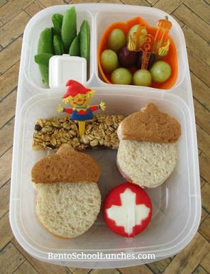 School Lunchbox Ideas, Fun School Lunches, Lunch Packing, Organic Granola, Fall Acorns, Pumpkin Tea, Work Lunches, Cute Bento, Fall School