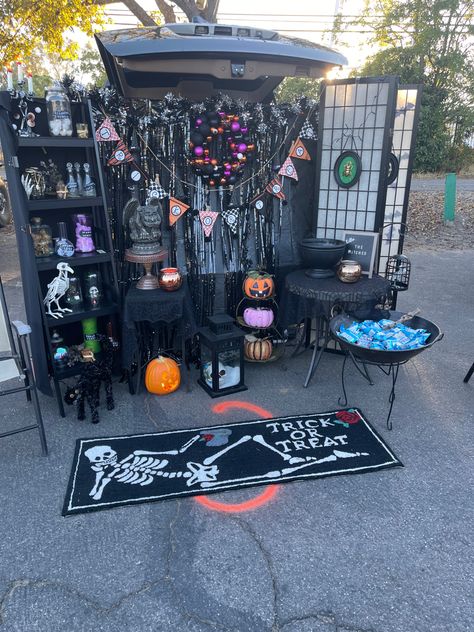 2023 Trunk or Treat - The Witches Theme Witches Lair Trunk Or Treat, Trunk Or Treat Vampire Theme, Witch Trunk Or Treat Ideas For Suv, Witchy Trunk Or Treat, Witches Trunk Or Treat, Witch Themed Trunk Or Treat, Witch Theme Trunk Or Treat, Black Cat Trunk Or Treat, Trunk Or Treat Witch Theme