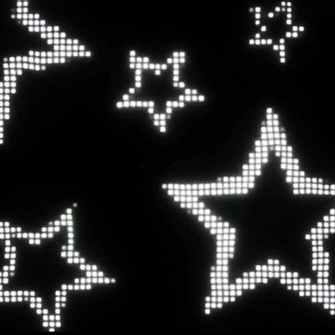 White Stars, The Shape, Black Background, Black And White, Stars, White, Black