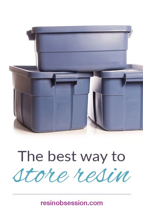 The best way to store resin. Get tips and advice to get the best shelf life possible for your resin kits. And what you can do if it yellows. - Resin Obsession . #resin #resinobsession #resine #resina Resin Art Supplies, Resin Storage, Epoxy Resin Table, Diy Epoxy, Resin Supplies, Resin Jewelry Making, Resin Kit, Resin Tutorial, Resin Casting