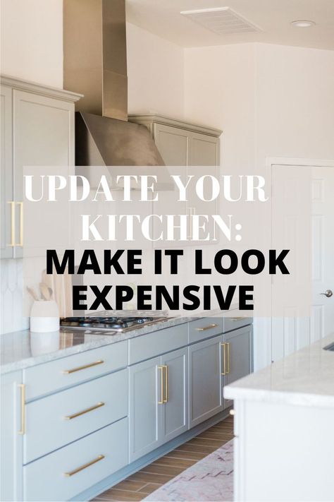 This post is about the best kitchen ideas and budget friendly ways to update your kitchen and make it look a lot more expensive than it really is. Check out these ideas to get inspiration for your kitchen remodel. See all the kitchen design ideas here: https://byannabellerose.com/10-simple-ways-to-make-your-kitchen-look-expensive-in-2022/ How To Renovate A Kitchen On A Budget, Best Remodeling Ideas, Update Kitchen Counters On A Budget, Expensive Kitchen Ideas, Small Kitchen Facelift, Adu Designs Modern Interior, Affordable Kitchen Updates, Kitchen Reno Budget, Beach House Decor Diy Budget Kitchen Makeovers