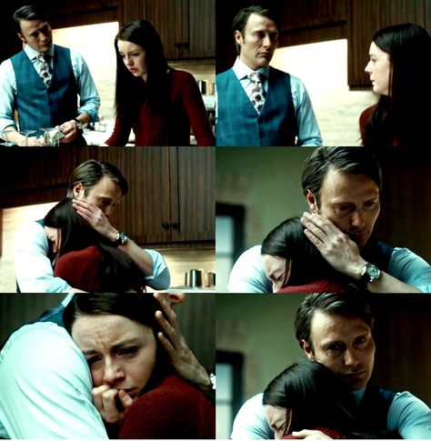 Hannibal & Abigail Hobbs Hannibal Hugging Abigail, Hannibal And Abigail, Hannibal Abigail, Hannibal Lector, Abigail Hobbs, Wire Crown, Hannibal Tv Series, Creative Names, Hannibal Lecter