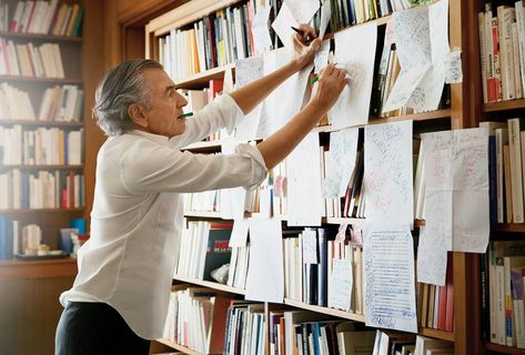 A Writer’s Room: Bernard-Henri Lévy - The New York Times Writer's Office, School Procedures, Writing Studio, Writers Desk, Writing Genres, Toddler Homeschool, Room Of One's Own, Space Projects, Home Library Design