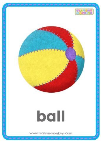 Ball Flashcard, Alphabet Preschool, Toddler Learning Activities, Toddler Learning, Stem Activities, Teaching Materials, Morning Greeting, Teaching English, School Activities