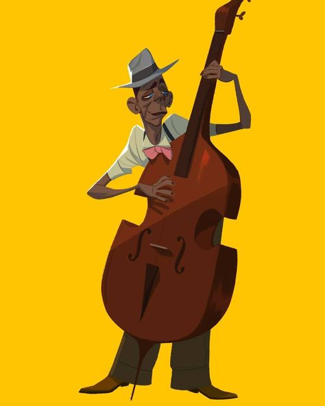 He plays Bass #sketch #illustration #characterdesign #animation #music #jazz #bassplayer #murfish #animation Bass Sketch, Jazz Art, Music Illustration, Sketch Illustration, Character Poses, Art Video, Character Design Male, Cartoon Character Design, Illustrations And Posters