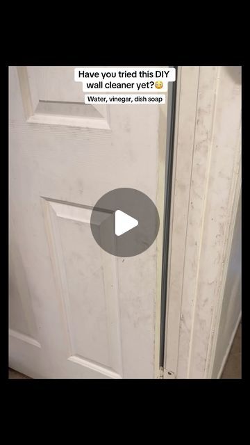 Jen Watson | Cleaning, Organizing, Home Tips & more. on Instagram: "Attention, all dog owners and parents!🐶🐾👦🏻👧🏽  Stop buying expensive chemicals and use this DIY wall cleaner recipe instead!👌🏽🤩 If you haven’t tried this yet, you’re missing out! All it takes is warm water, 1 tbs vinegar, and 2 tbs dish soap.💕 . . . . . . . . . . . . . . . . . . . . . . . . #instaclean #cleanhouse #nontoxic #dogmom #momlife #clean #cleaning #cleaningmotivation #cleaninghacks #cleaningtips #cleanwithme #oddlysatisfying #cleanhome #lifehack #hometips #homehacks #didyouknow #tipsandtricks #howto #nochemicals #naturalcleaning #cleaningproducts" Bathroom Wall Cleaning Tips, Cleaning Walls And Baseboards, How To Clean Doors White, Cleaning Walls Hacks, Best Way To Clean Walls, Wall Cleaner, Wall Cleaning Solution, Wall Cleaning Hacks, Diy Wall Cleaner Solution