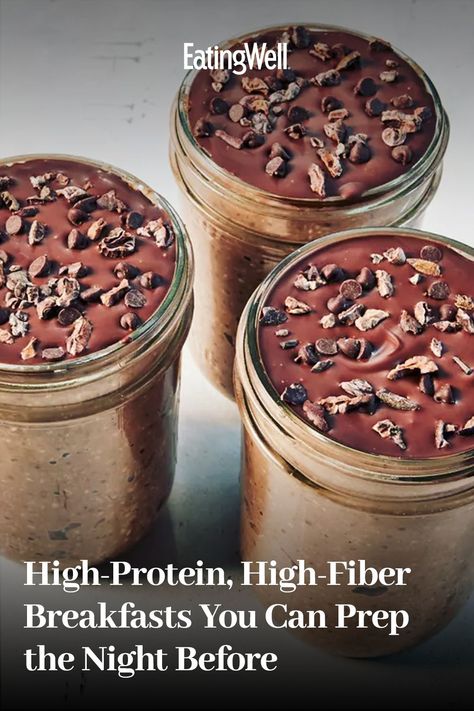 High Fibre Snack Ideas, Easy High Fiber Breakfast Ideas, Low Fiber Breakfast Ideas, Fiber Rich Breakfast Ideas, High Fiber Shakes, High Fiber Dessert Recipes, High Protein Breakfast Recipe, Fiber Protein Breakfast, High Protein And Fiber Breakfast