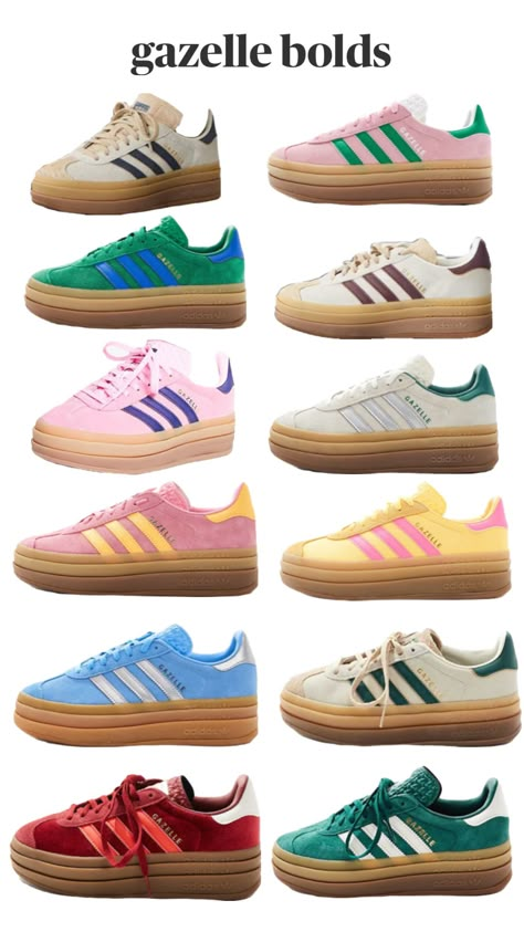 adidas gazelle bolds, trainer inspo, shoes Adidas Shoes Gazelle, Baddie Pfp Pink, Adidas Bold, Adidas Gazelle Outfit, Preppy Kids Outfits, Baddie Pfp, Adidas Gazelle Bold, Street Style Outfits Casual, Gazelle Bold