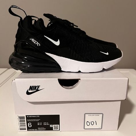 Women’s Nike black and white size 6 air max 270 brand new Nike Black And White, Jewellery Rings, Nike Air Max 270, Air Max 270, Nike Black, Air Max Sneakers, New Shop, Black Nikes, Air Max