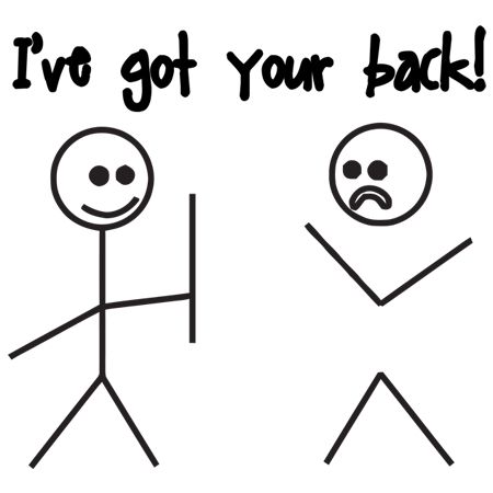 I've got your back! I Got Ur Back, Ive Got Your Back, You Got This Meme Funny, I Got Your Back Stick Figures, You Got It Meme, I Got Your Back, Cute Jokes, Your Back, Friendship Day Quotes