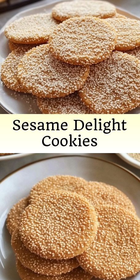 "Fall Sesame Delight Cookies: A Nutty Twist on a Classic Recipe" Indulge in the flavors of fall with these crispy and tender Sesame Delight Cookies. Made with toasted sesame seeds and a hint of vanilla, these cookies are perfect for a cozy afternoon treat. Follow our easy baking recipe to whip up a batch of these nutty delights at home. #SesameCookies #FallBaking #HomemadeTreats #NuttyFlavors #CookieRecipes. ----- Sesame Seed Cookies Recipe, Sesame Seed Cookies, Easy Baking Recipe, Seed Cookies, Sesame Cookies, Cozy Afternoon, Dairy Desserts, Baking Recipe, Sesame Seed