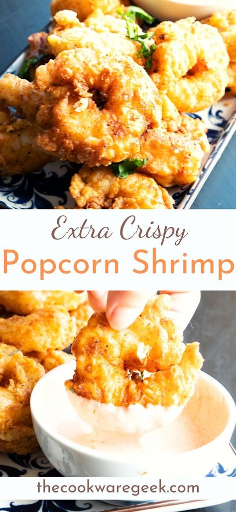 Homemade fried popcorn shrimp recipe. An easy keto weeknight dinner idea. You can use your favorite dipping sauce and serve them as an appetizer. Fried Popcorn Shrimp, Popcorn Shrimp Recipe, Keto Popcorn, Shrimp Dipping Sauce, Fried Shrimp Recipes, Recipes Shrimp, Popcorn Shrimp, Shrimp Sauce, Crispy Shrimp