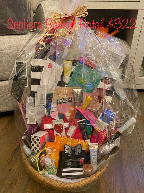 Huge Beauty Basket Gift Bundle - Etsy Beauty Basket, Tell Me Anything, Thank You Baskets, Perfect Gift Basket, Skincare Items, Fab Fit Fun Box, Auction Fundraiser, Basket Gift, Beauty Samples