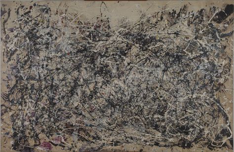 Jackson Pollock. Number 1A, 1948.  1948. Oil and enamel paint on canvas,  68" x 8’8". The Museum of Modern Art, New York. Purchase. © 2013 Pollock-Krasner Foundation/Artists Rights Society (ARS), New York Jackson Pollock Art, Pollock Art, Pollock Paintings, Lee Krasner, Artemisia Gentileschi, Abstract Expressionist Art, Robert Motherwell, Georges Seurat, Edouard Manet