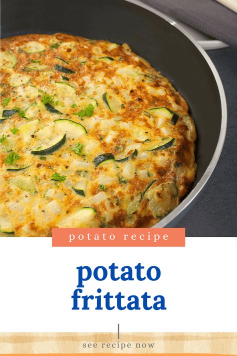 Easy Potato Frittata for a Savory Breakfast Eggs And Potatoes Recipes, Potato And Egg Recipes, Egg And Potato Recipes, Potato Egg Breakfast, Savory Breakfast Ideas, Potato Frittata Recipes, Potato And Egg Breakfast, Egg And Potato, Egg Quiche