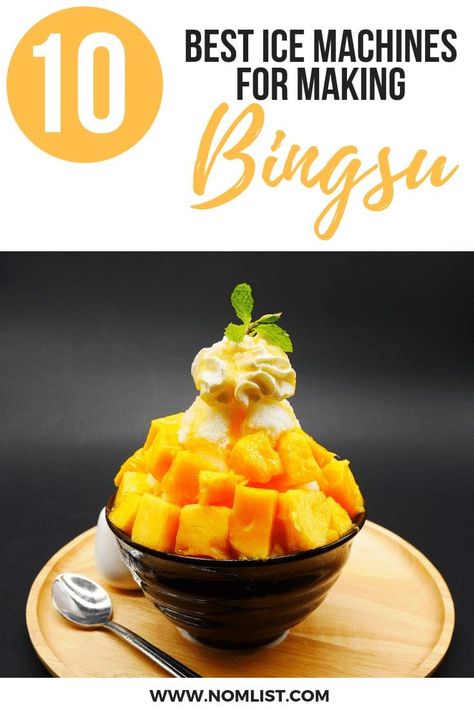 Bingsu, the Korean version of shaved ice, has taken simple shaved ice and turned it into a vast variety of frozen desserts. Here are the The 10 Best Ice Machines for making Bingsu (Korean Shaved Ice) #bingsu #korean Boba Business, Bingsu Korean, Korean Shaved Ice, Fijian Food, Ice Ideas, Fitness For Beginners, Best Korean Food, Flavored Ice Cubes, Dessert House