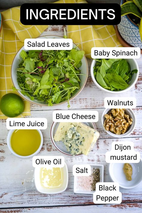 Blue Cheese Salad Recipes, Blue Cheese Recipes, Salad Inspiration, Blue Cheese Salad, Quick Healthy Lunch, Olive Salad, Simple Green Salad, Lean And Green Meals, Easy Healthy Meal Prep