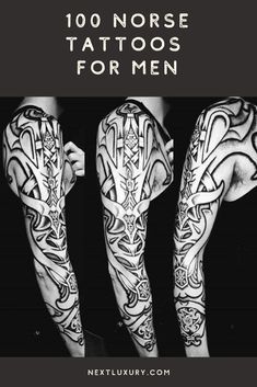 Arm Tattoo Viking, Norwegian Tattoo, Traditional Viking Tattoos, Viking Tattoos For Men, Band Tattoos For Men, Pagan Tattoo, Scandinavian Tattoo, Norse Mythology Tattoo, Viking Tattoo Sleeve