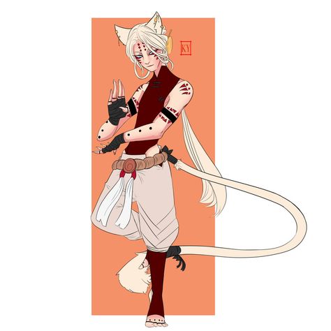 Half Tabaxi Dnd, Half Tabaxi, Tabaxi Fighter, Tabaxi Dnd, Tabaxi Monk, Anthro Cat, Danger Noodle, Dnd Character Art, Ideas For Characters