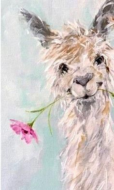 Llama Painting, Llama Arts, Night Painting, Watercolor Animals, Art Watercolor, Whimsical Art, Art Paint, Animal Paintings, Painting Inspiration